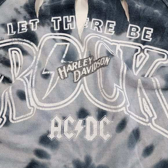 AC/DC Harley Davidson Halter Top Upcycled - Picture 4 of 7